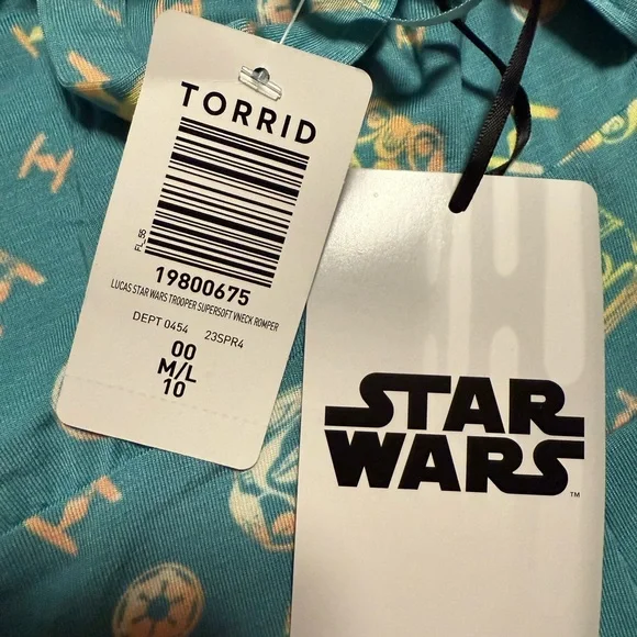 Torrid Star Wars Troopers Super Soft V-Neck Romper - Picture 5 of 7